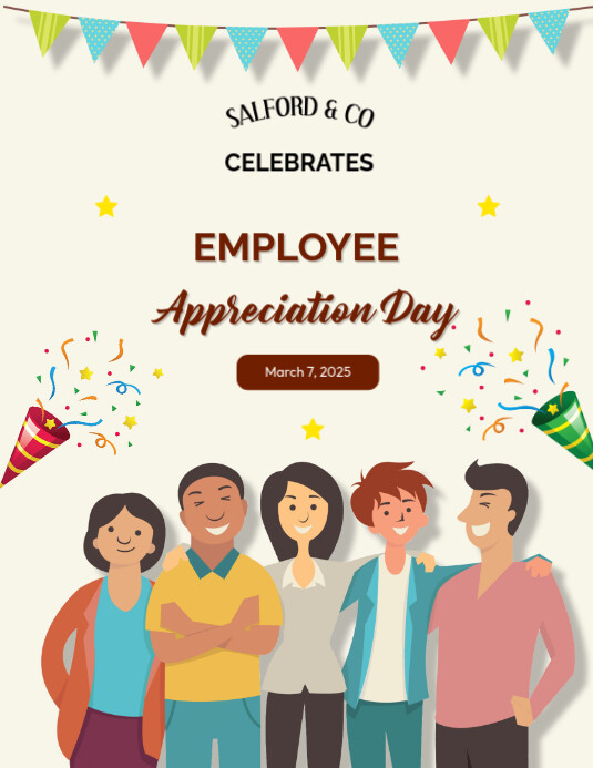 Associate Apprection Flyer EMPLOYEE appreciation day flyer Template | PosterMyWall