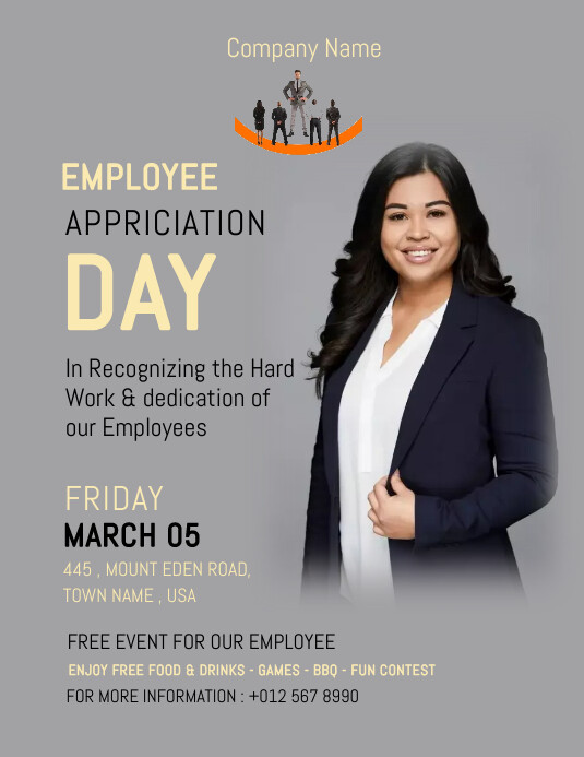 Associate Apprection Flyer EMPLOYEE APPRECIATION DAY FLYER DESIGN Template | PosterMyWall