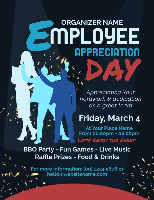 Employee Appreciation Day Flyer Folder (US Letter) template