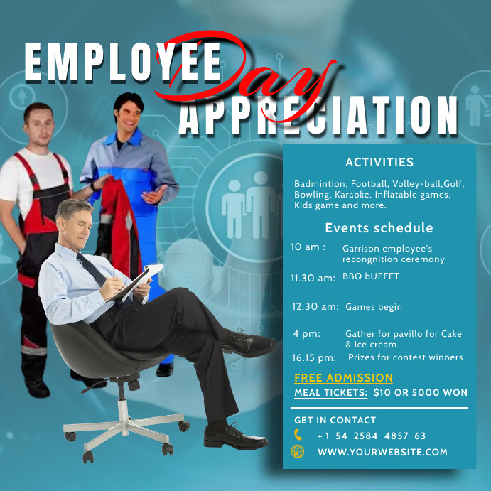 Associate Apprection Flyer employee appreciation day flyer template | PosterMyWall