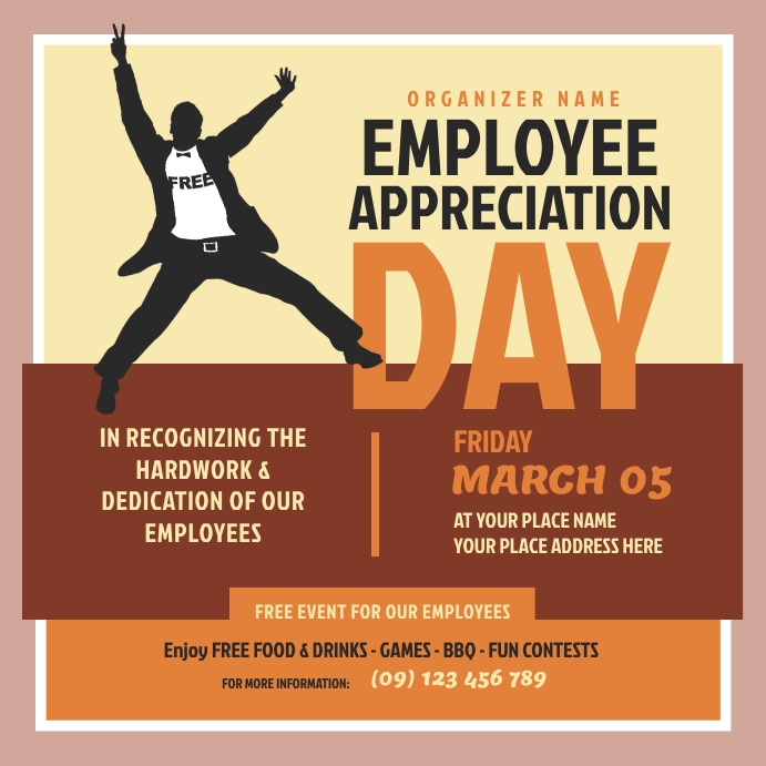 Employee Appreciation Day Instagram Post Instagram-Beitrag template