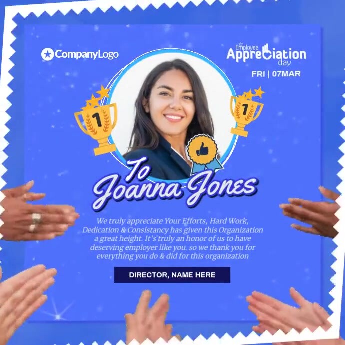 Employee Appreciation Day Post Template | PosterMyWall