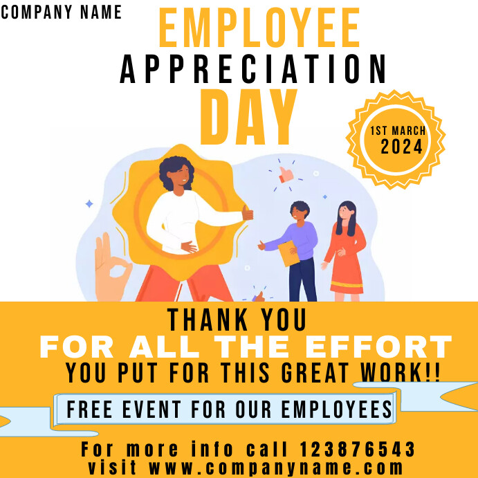 Employee Recognition Posters Purple Employee Appreciation Day Poster