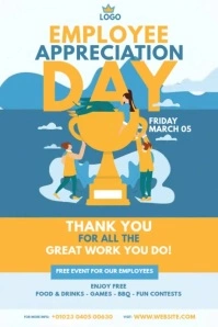 Employee Appreciation Day Poster template