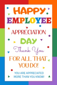 Employee Appreciation Day Thank You Tag Banner 4' × 6' template