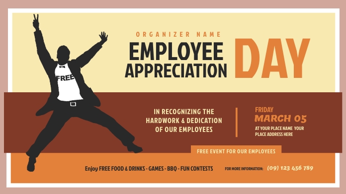 Employee Appreciation Day Twitter Post Twitter-opslag template