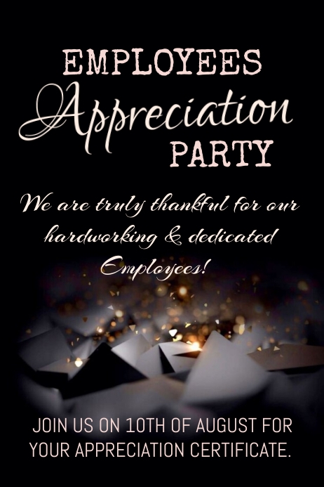 Appreciation Reception Employee Appreciation Party Template | PosterMyWall