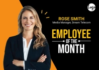 Employee appreciation post card Postal template