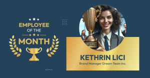 Blue Employee of the Month Recognition auf Facebook geteiltes Bild Template