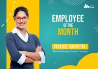 Employee Appreciation Template ไปรษณียบัตร