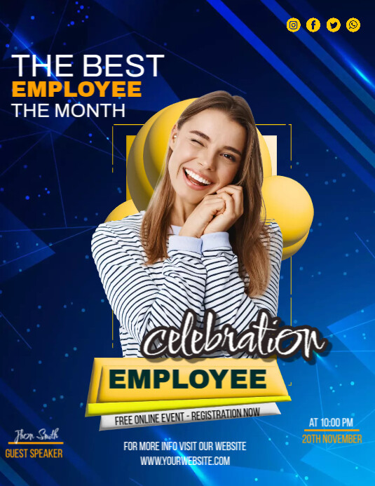 Employee Celebration Poster Template | PosterMyWall