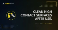 Employee Cleaning Guide Restaurants Facebook Shared Image template
