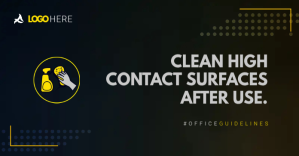 Employee Cleaning Guide Restaurants Facebook Shared Image template