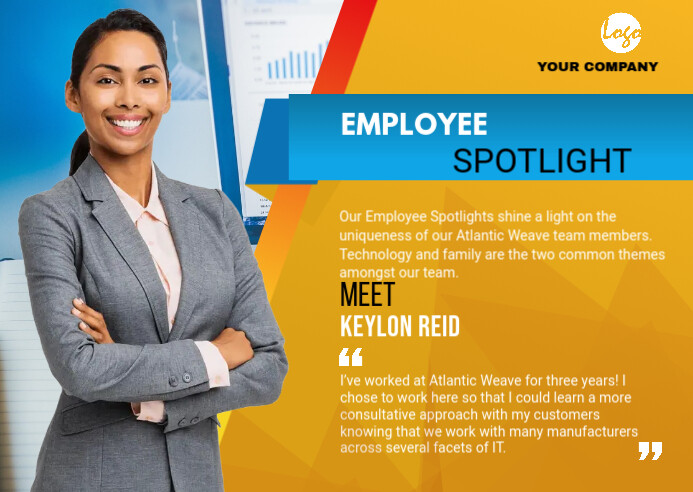 employee feature Postcard Template | PosterMyWall