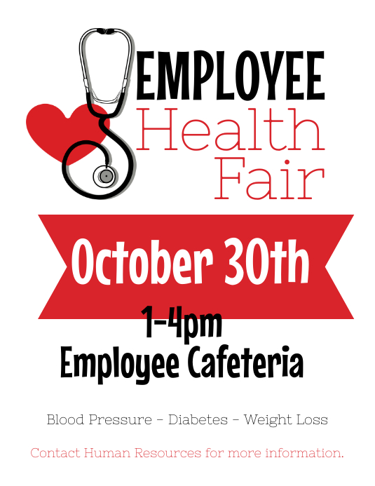 Employee Health Fair Flyer Template PosterMyWall