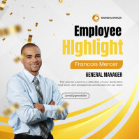 EMPLOYEE HIGHLIGHT Wpis na Instagrama template