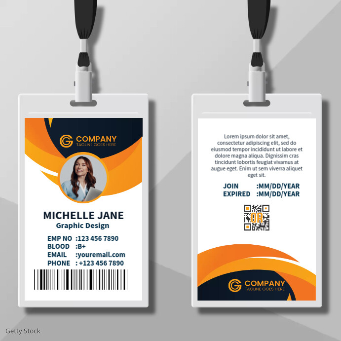 Employee ID Design Template | PosterMyWall