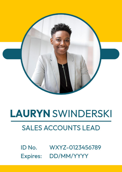 Employee ID template | PosterMyWall