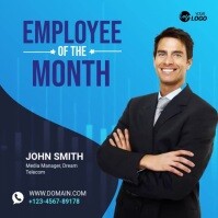 Employee of the month banner ad Iphosti le-Instagram template