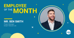 Employee of the month banner Facebook 广告 template
