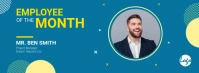 Employee of the month banner Copertina Facebook template