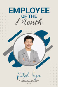 Employee of the Month Poster template