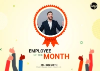Employee of the Month Pocztówka template