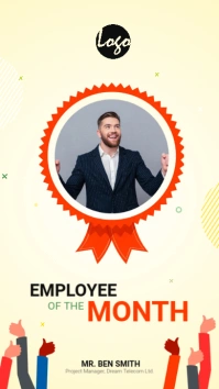 Employee of the Month Instagram Story template