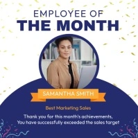 Employee of the Month Instagram Post template