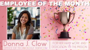 Lyserød Employee of the Month Digital Display Template