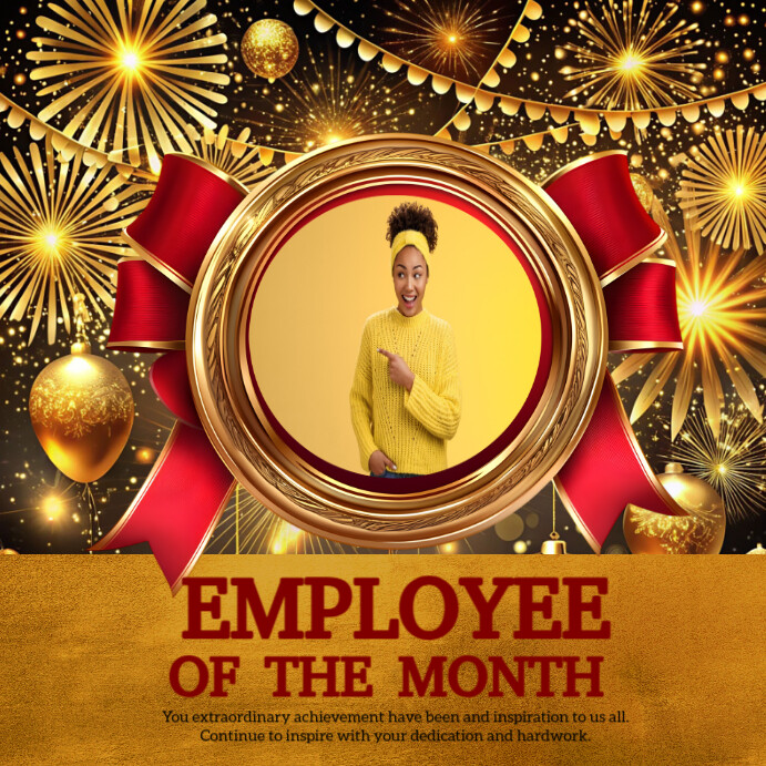 Employee Of The Month Instagram Post Template | PosterMyWall