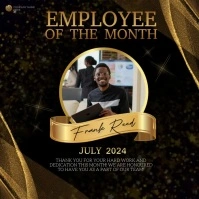 employee of the month instagram square templa Quadrato (1:1) template