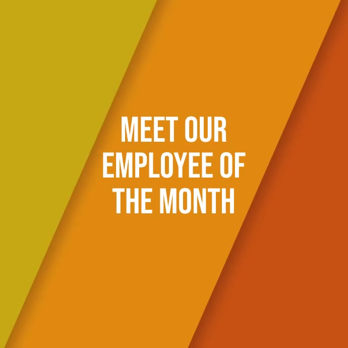 Employee of the month instagram video ad template