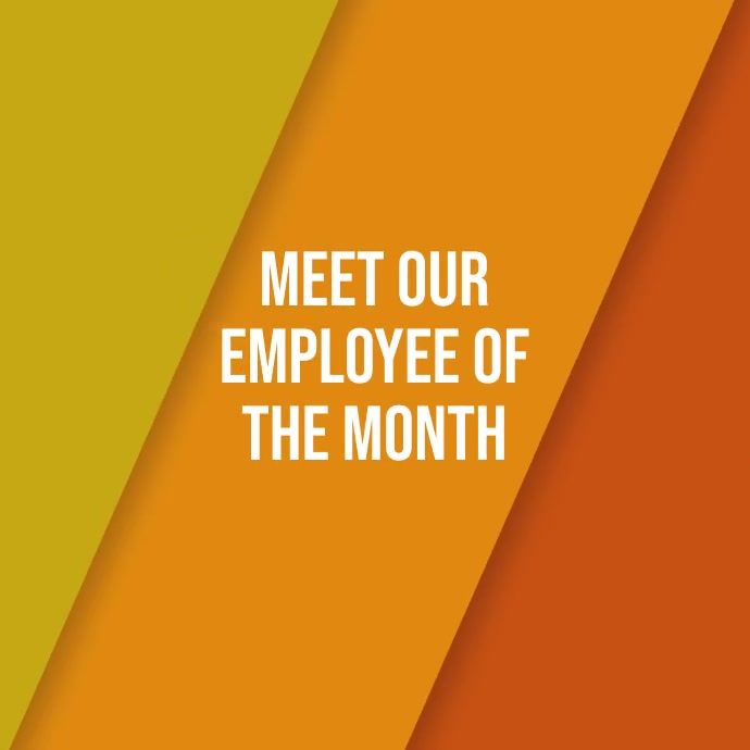 Employee of the month instagram video ad Instagram-bericht template