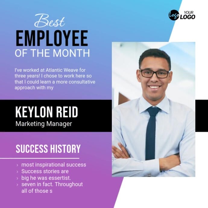 Employee Recognition Square Template | PosterMyWall
