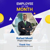 Employee of the month post Template | PosterMyWall