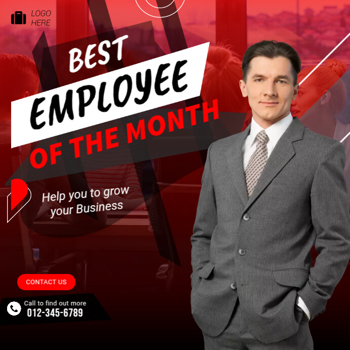 Employee Of The Month Template PosterMyWall