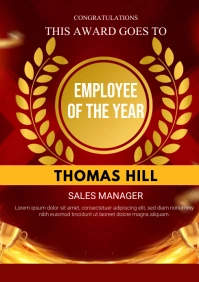 EMPLOYEE OF THE YEAR AWARD A3 template