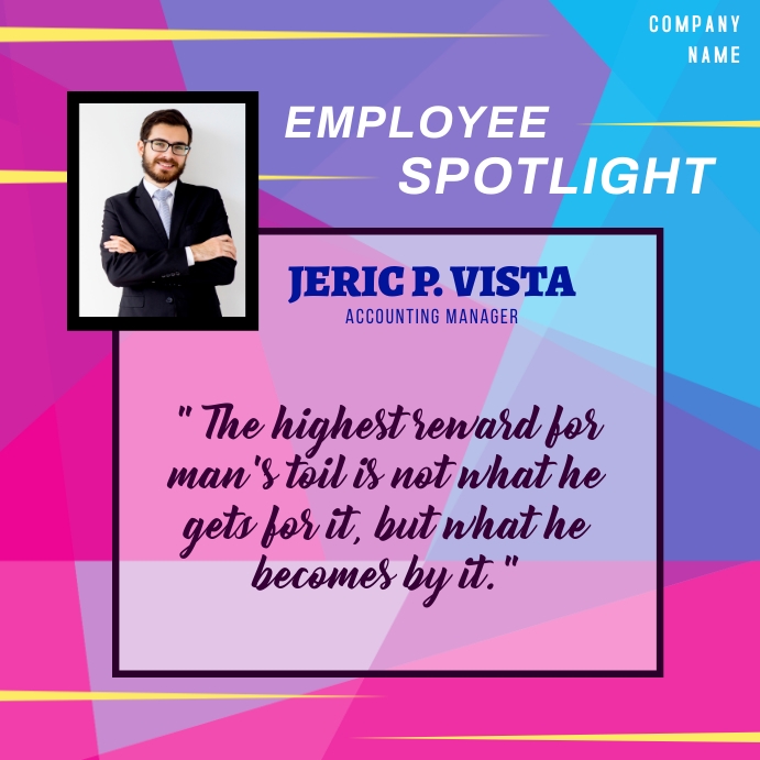 Copy of EMPLOYEE SPOTLIGHT PosterMyWall