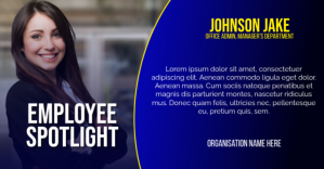 employee spotlight Facebook Shared Image template