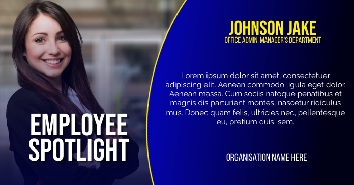employee spotlight Template | PosterMyWall