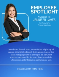 employee spotlight Flyer (US Letter) template