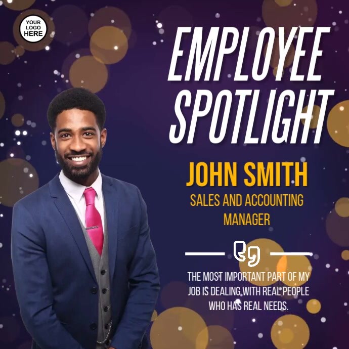 Employee Spotlight Template PosterMyWall