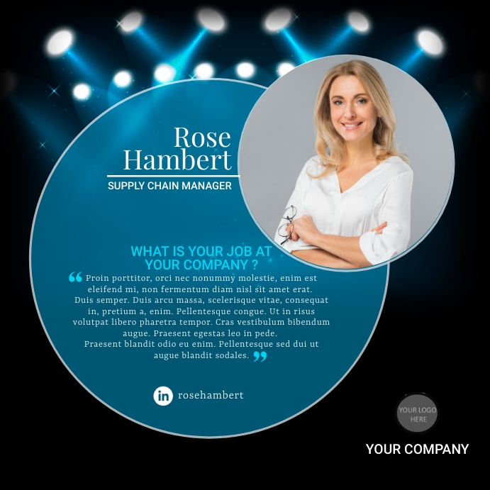 Feature Spotlight Post Employee Spotlight Template | PosterMyWall