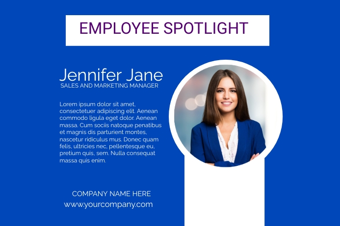 employee spotlight Template | PosterMyWall