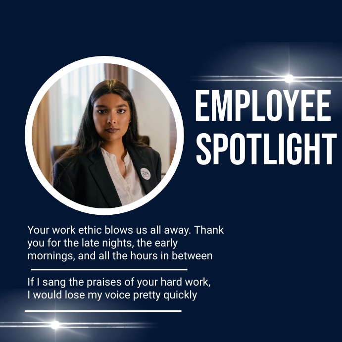 Employee Spotlight Template | PosterMyWall