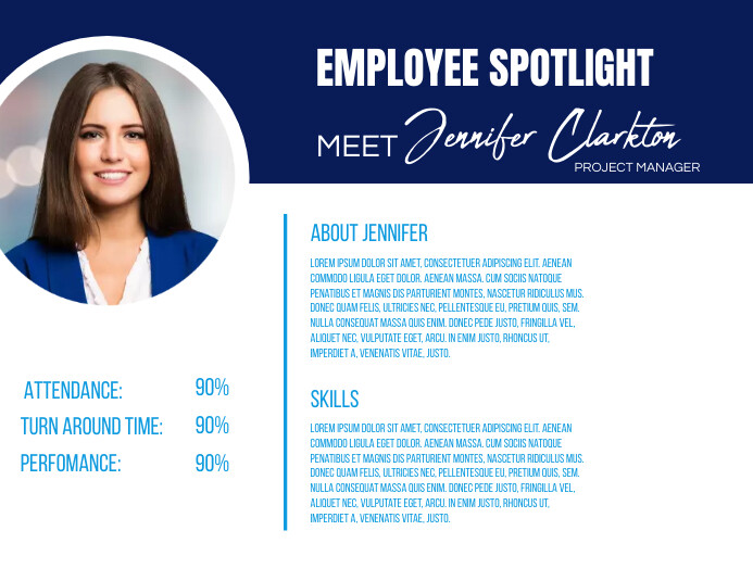 employee spotlight Template PosterMyWall employee spotlight Template PosterMyWall
