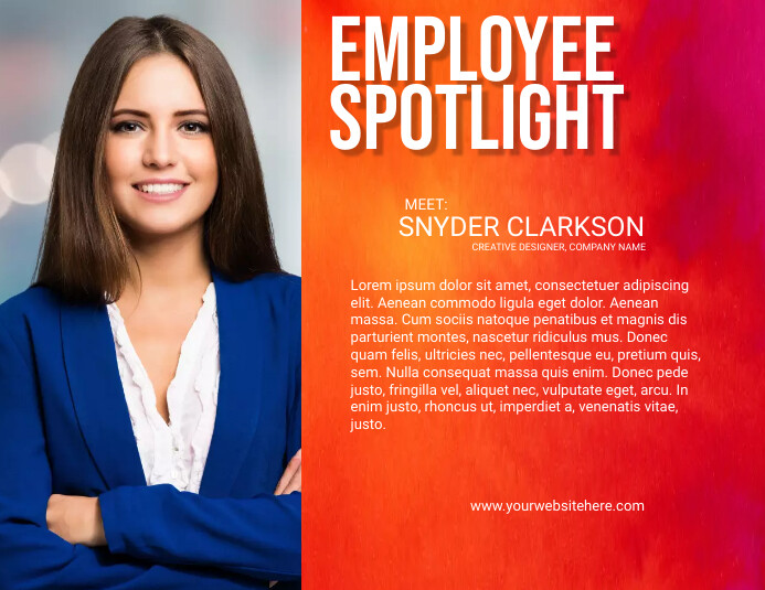 employee spotlight Template PosterMyWall employee spotlight Template PosterMyWall