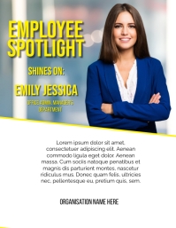 employee spotlight Flyer (US Letter) template