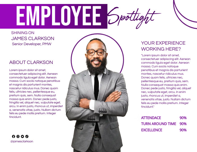 employee spotlight Template PosterMyWall employee spotlight Template PosterMyWall